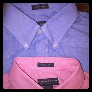 2/$10 Men’s wrinkle free oxford shirts M